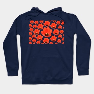 Red tulip Hoodie